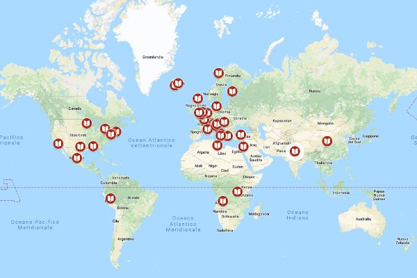 La mappa con tutte le valigie del lettore
