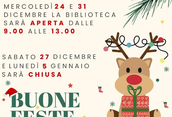 ORARI PERIODO NATALIZIO